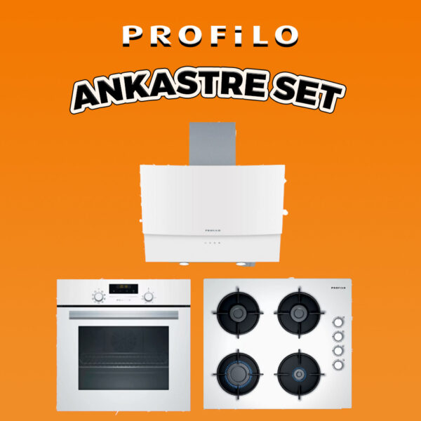 PROFİLO ANKASTRE SET BEYAZ İNCİ SERİSİ