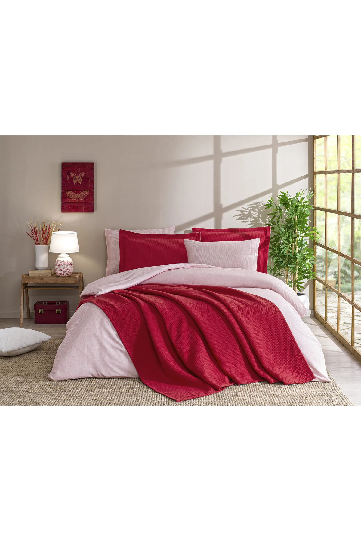 Özdilek Stripe Gelin Seti Decoro ÖZDİLEK GELİNSETİ STRIPE-DECOROSE - Görsel 1
