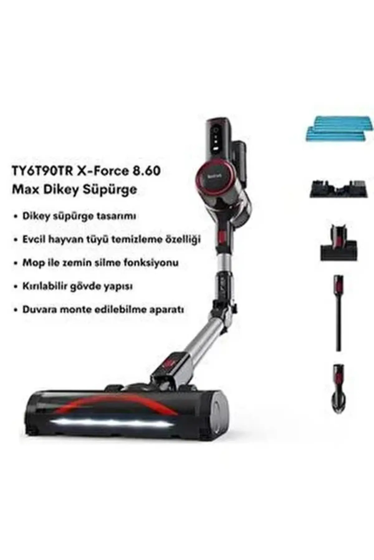 Tefal TY6T90TR X-Force Flex 8.60 TEFAL SÜPÜRGE ŞARJLI TY6T90TR - Görsel 1