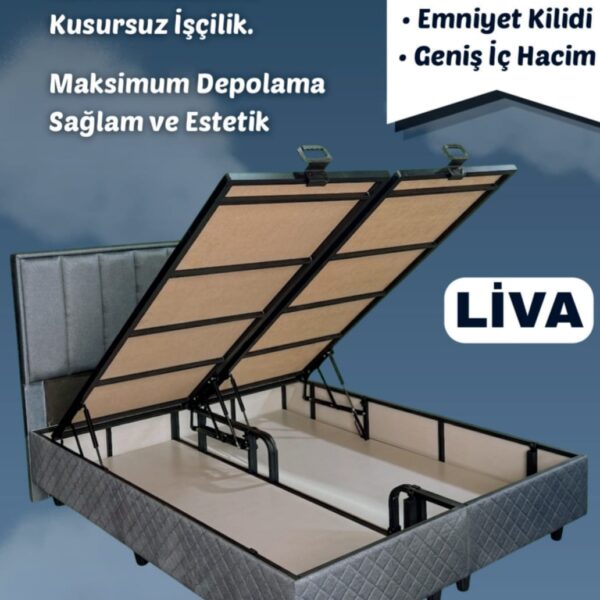 İMA İPEKSİ 150*200 ÇİFT KİŞİLİK BAZA+BAŞLIK