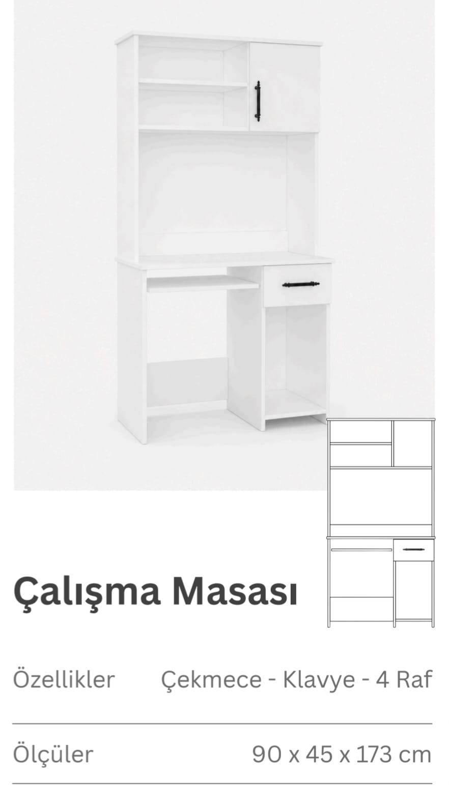 çalışma masası Arvore De Sangue Çalışma Masası - Görsel 1