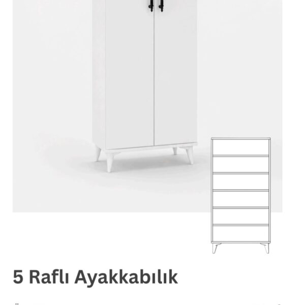 Arvore De Sangue 70cm 5 Raflı Dolap