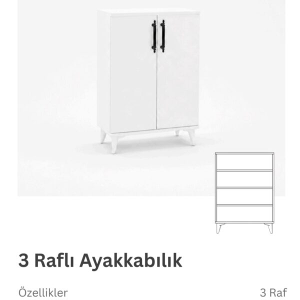 Arvore De Sangue 70cm 3 Raflı Dolap